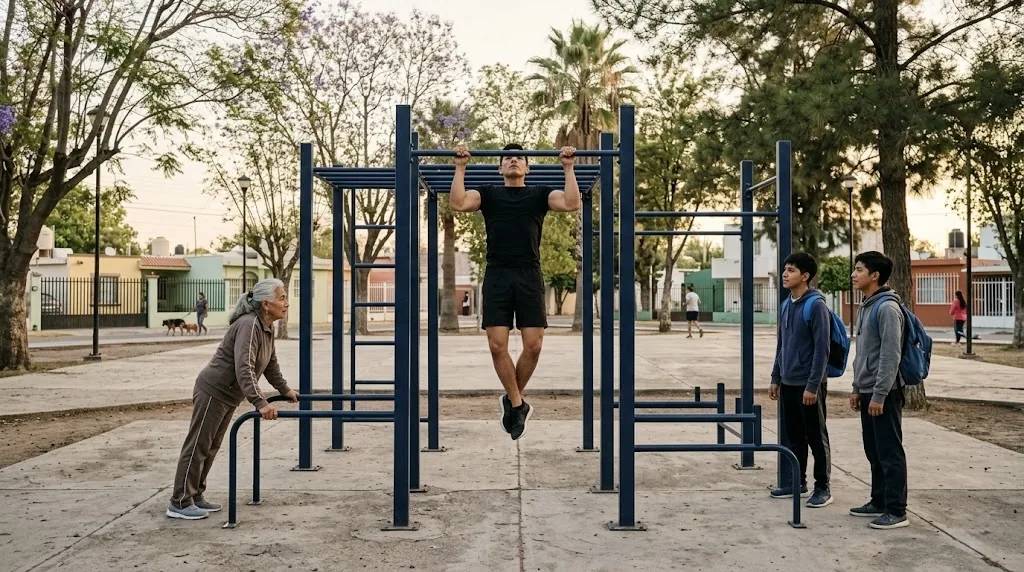 Cómo un gimnasio al aire libre transforma la salud de una colonia